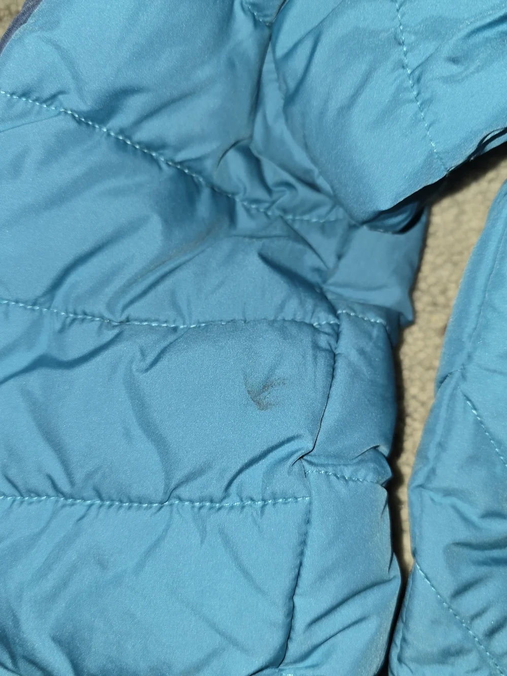 Columbia Youth M Blue Hooded Puffer Jacket Zip Pockets